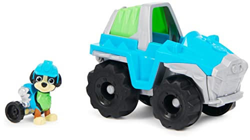 Patrulha Canina Pack carro Dino Rescue de 15 cm e figura Rex - patrulha canina brinquedos - 6063452 - brinquedos crianças 3 anos - presente criança 3 anos +