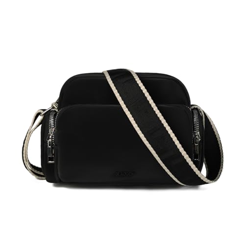 Gladdon bolsa de ombro para mulheres, bolsa pequena, bolsa de desporto leve e impermeável para meninas, multi-sacos com alça larga e fecho de correr...