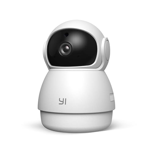 YI Câmara de vigilância 1080p Dome Guard Câmara IP sistema de segurança Wi-Fi de interior Full HD, deteção de movimento, visão noturna, áudio de 2 vias e nuvem, com aplicação para iOS e Android (branco)