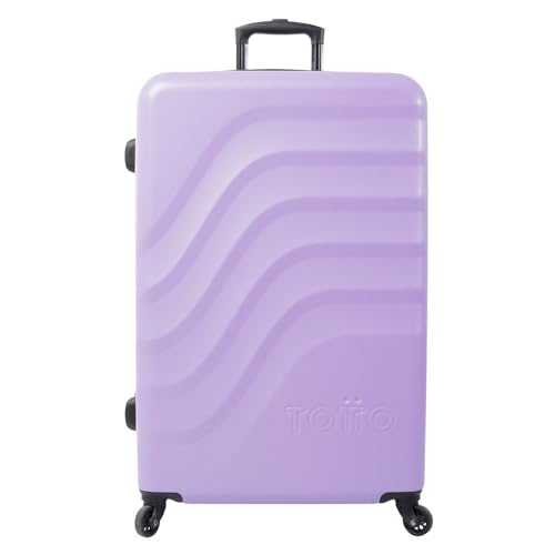 TOTTO - Mala rígida Bazy, tamanho da cabine, médio ou grande (35 L, 63 L ou 98 L), individual ou conjunto de 3 peças, alta resistência a impactos, rodas de 360º, alça telescópica, correias de