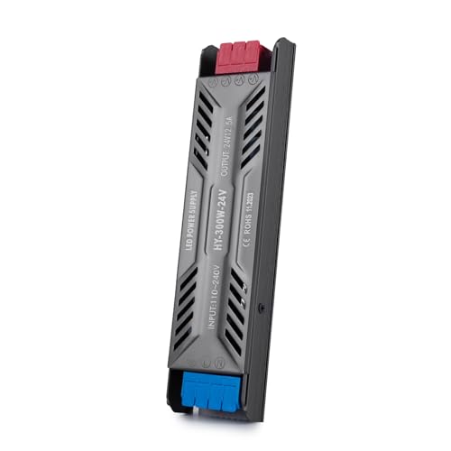 Transformador 220 V a 24 V, BRIMETI fonte de alimentação 24 V 300 W 12,5 A LED Driver, ultra fino 220 V a 24 V DC driver de baixa tensão controlador LED tensão constante