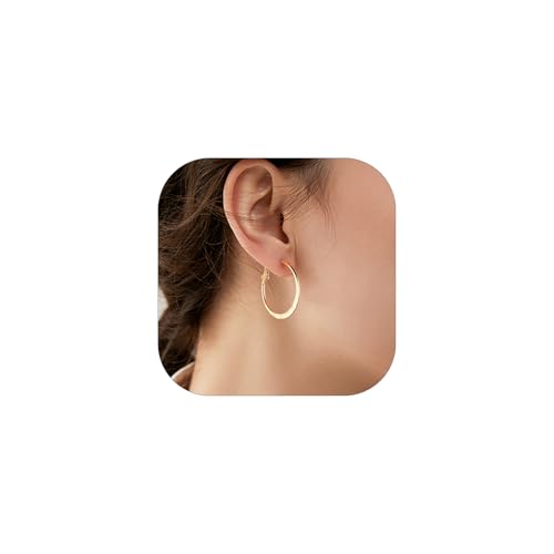 PROSTEEL 30/40/60/80 Brincos brilhantes aro criolla de aço, brincos para mulheres cor prateada/dourada/preto (com caixa de presente)
