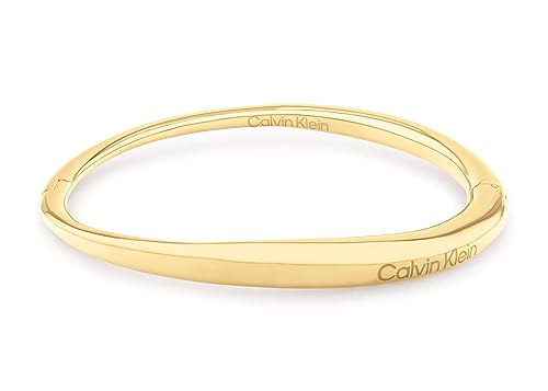Calvin Klein Pulseira Bangle para mulher coleção ELONGATED DROPS em aço inoxidável - Disponível na versão prata ou ouro
