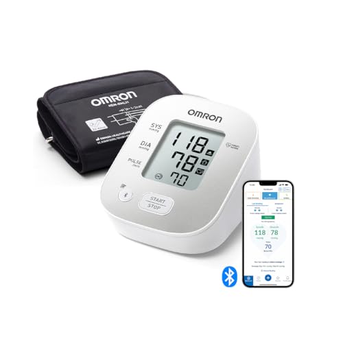 OMRON X2 Smart+ Tensiómetro de braço digital, monitor de pressão arterial inteligente, validado clinicamente