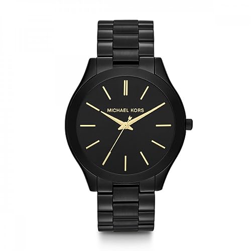 Michael Kors Reloj Slim Runway para Mujer, 42 mm, Movimiento de Cuarzo a Tres Agujas con Correa de Acero Inoxidable