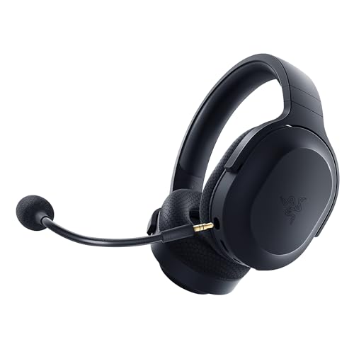 Razer Barracuda X Auriculares sem fios multiplataforma para jogos e telemóveis, SmartSwitch Dual Wireless, design ergonómico de 250 g, TriForce 40 mm, microfone cardioide, preto
