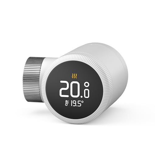 tado ° Termostato de radiador inteligente X, com aplicação e altifalante inteligente (Alexa, Siri, Google Assistant), instalação simples, não compatível com V3+