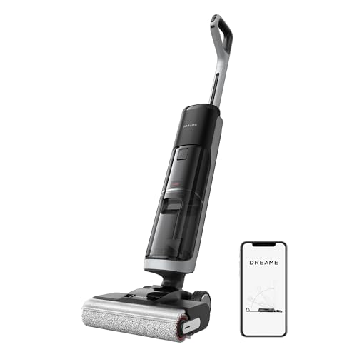 DREAME H14 Pro Aspirador seco e húmido, alcance de 180 celsius, auto-limpeza a 60 celsius, secagem em 5 min, potência máxima de 18 kPa, adição automática do produto, escova giratória