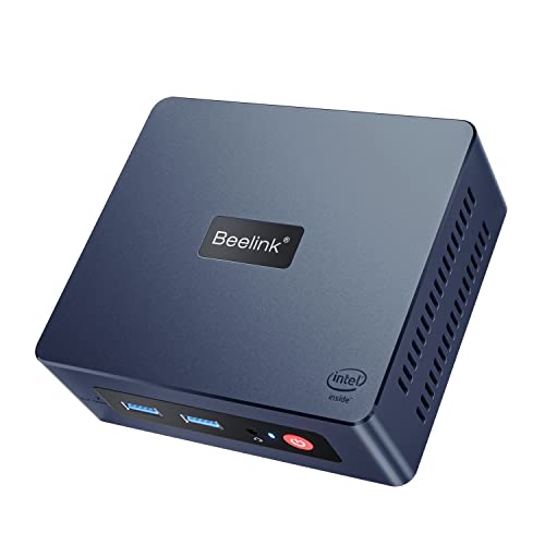 Beelink Business Mini Pc N5095 (4C/4T up to 2,9 GHz) 8G RAM 128 G SSD, Gigabit Ethernet, USB 3.0, 4K Dual HDMI Wi-Fi5 BT4.0, Auto Power On Wake On LAN, Reliable Office Mini Computer