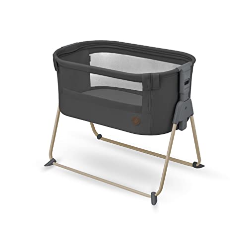 Maxi-Cosi Tori 2em 1 berço coleito, berço à cama 2 em 1 dobrável ultracompacto, leve 5 posições de altura coleção portátil com malha respirável, 0 a 6 meses aprox., 0 a 9 kg Beyond Graphite