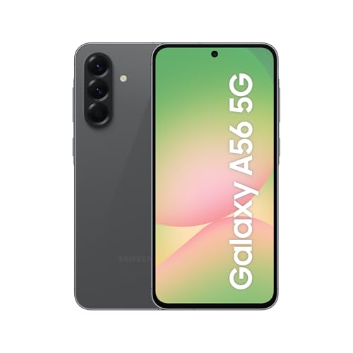 Samsung Galaxy A56 5G 256GB, telemóvel, 8 GB RAM, câmara 50 MP, preto, garantia do fabricante 3 anos + 1 ano extra