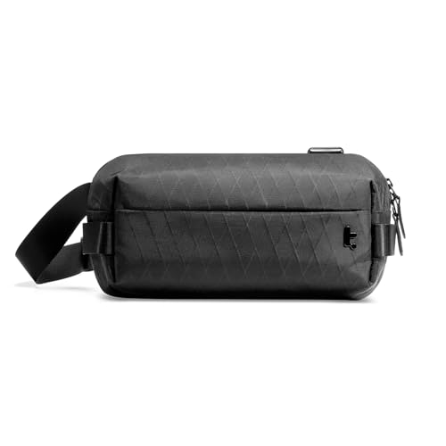 tomtoc Compact X-Pac Sling Bag, minimalista peito mala de tiracolo para homens e mulheres, repelente de água leve pequeno crossbody bolsa para lazer, viagem, trabalho, presentes, para 2024 iPad mini 7