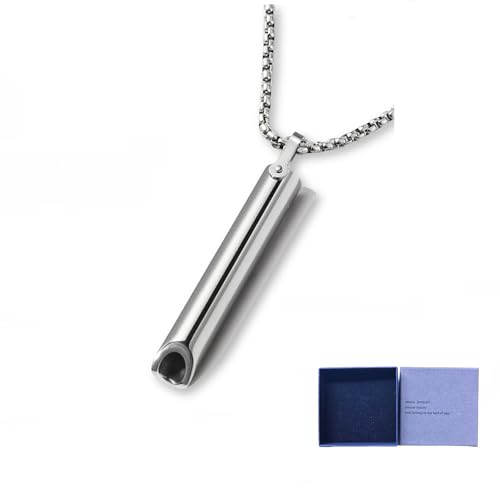 Zilynhom Colar de respiração, artigo de alívio de ansiedade para atenção plena, meditação, ioga, respiração profunda, inalador de ar, ajuda para dormir, relaxar, foco de mudanças,