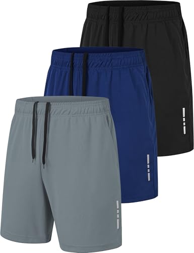 xtuwkzo Calções para homem desporto ginásio com bolsos, homens calções desportivos bermudas para homem calções desportivos calções corrida
