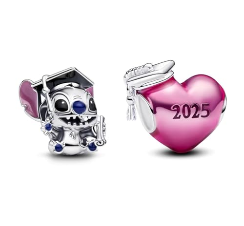 PHCLASY 2025 Graduação Charms contas pendente compatível europeu pulseira colar, graduação Charm para mulher