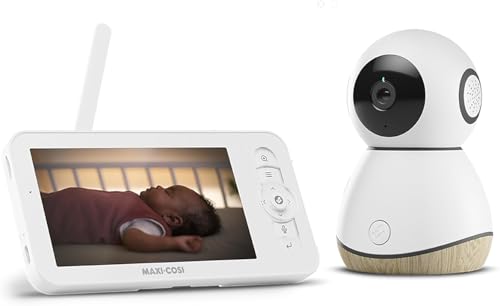 Maxi-Cosi See Pro Monitor de bebé com câmara inteligente, tradutor de prato, monitor de bebé, detecção automática de movimento, vídeo ultra HD (2K), ecrã de 5", parte Maxi-Cosi Connected Home