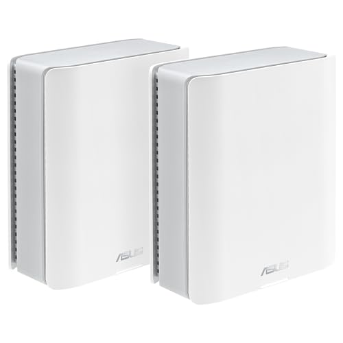 ASUS ZenWiFi BT10 2-Pack - Triband WiFi de 7 mesh, 18 Gbps, 557 m2 (2 unidades), duas portas 10G, segurança e controlos parentais incluídos, Smart Home Master SSIDs, Mobile Tethering 4G e 5G/Black