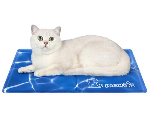 Pecute Manta tapete refrescante para cães e gatos 30 * 40 cm, cama fria para cães verão, animais de estimação padrão ondulado tapete auto-refrigeração - Pet Cooling Mat