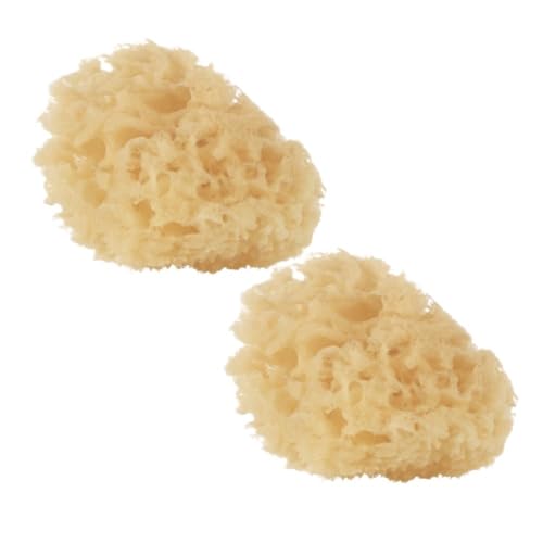 Jané Esponja natural, 2 unidades, suave, especial recém-nascido, higiene para bebé, natural