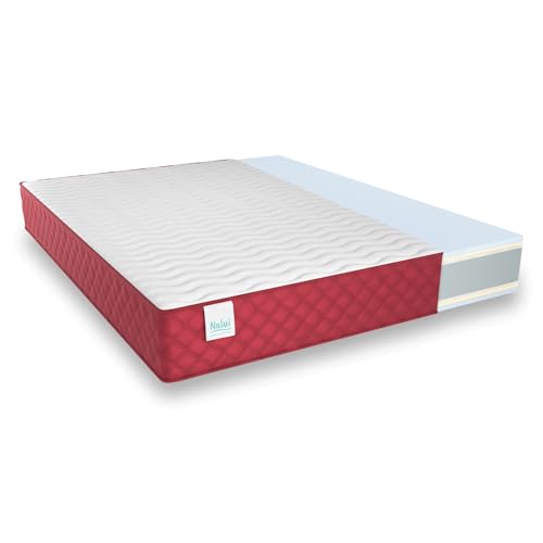 NALUI - Colchão viscoelástico reversível, 105 x 200 cm, com sistema VISCONFORT, tecido Strech e tecido 3D respirável. Altura: ± 24 cm | Firmeza médio-alta | Adaptável | Fabricado em Espanha