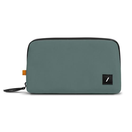 Native Union Stow Lite Organizer W.F.A Tech Organizer: Organizador tecnológico minimalista: estojo de viagem feito de materiais reciclados para armazenamento e proteção de acessórios (verde ardósia)