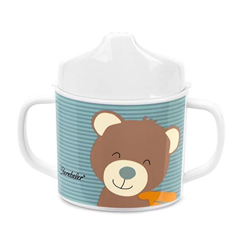 Sterntaler Caneca com alça e acessório para beber, urso Ben, idade: Para bebés a partir dos 6 meses