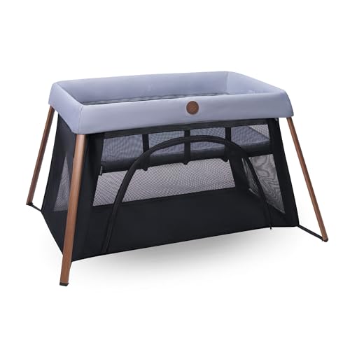 Maxi-Cosi Iris2, 2 em 1 berço de viagem para bebé, 0 a 3 anos, 0 a 15 kg, berço para bebé, 2 níveis para dormir, janela lateral de entrada, leve e dobrável, colchão extensível, Eco Care, Essential