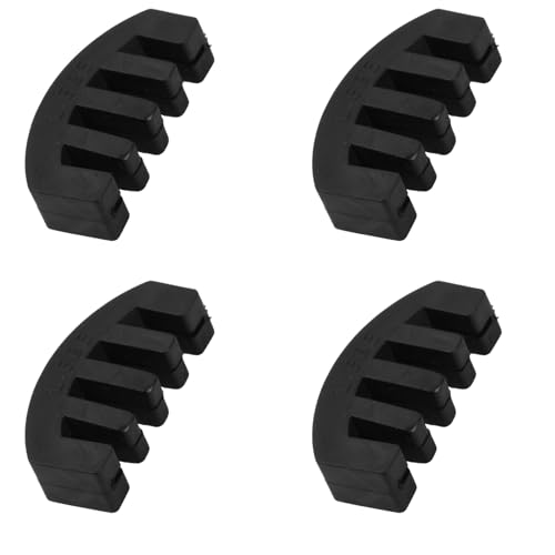 HoaaiGo Violino de borracha, silenciador violino, silenciador de violino Rubber, ordina de borracha de prática para iniciantes, violino e violino (preto) (4 silenciador de garra)