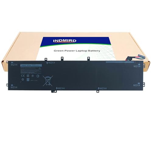 Indmird 97Wh 6GTPY 5XJ28 Bateria para DELL XPS 15 9570 7590 (modelo 2019) P56F001 P56F002 Precision 5520 5530 5540 Mobile Workstation Vostro 7500 5XJ2222. 32D 1C 5041C 041C GPM03 0GPM03 11,4 V