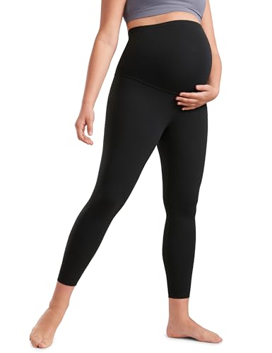 CRZ YOGA Butterluxe Leggings de maternidade sobre a barriga, 63/71 cm, leggings macias de gravidez