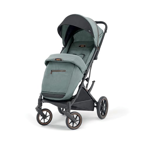 Inglesina Maior cadeira de passeio compacta e leve, cor Igloo cinzento, rodas grandes, encosto dobrável, até 22 kg