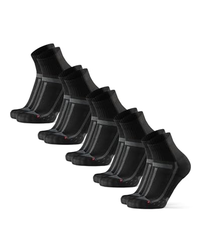 DANISH ENDURANCE Meias de corrida unissexo, antiderrapantes, meias anti-bolhas para homem e mulher, 3 ou 5 pack