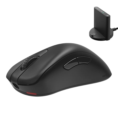 BenQ Rato sem fios Zowie EC1-DW 4K para desportos, tecnologia desportiva, recetor sem fios 4K, 63 g, assimétrico, sem drivers, sensor 3950, taxa de sondagem 4K