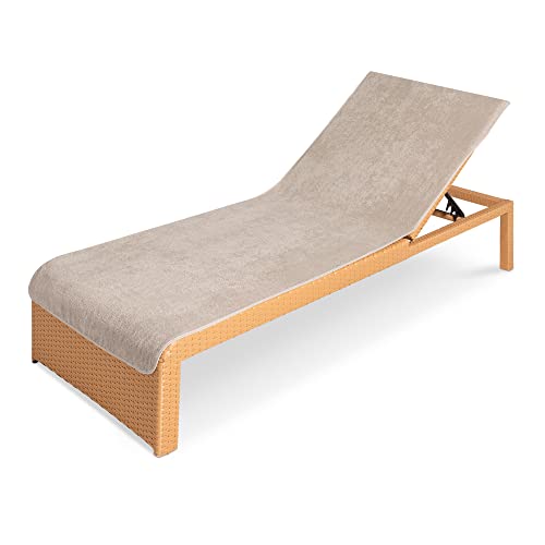 JEMIDI Toalha para espreguiçadeira, capa de ondulação para tapete de rede exterior de praia, piscina, jardim Camping, adequada para máquina de lavar roupa, 75 x 200 cm