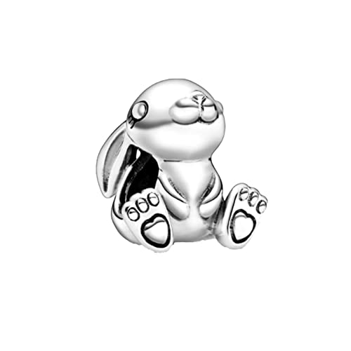 GHMIOU Charm - Missangas de prata de lei 925 com contas de desenhos animados de prata de lei 925, prata esterlina