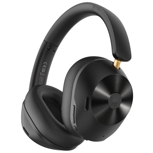 OneOdio Focus A5 Auriculares sem fios Bluetooth 75H, cancelamento de ruído ativo híbrido, LDAC Hi-Res Wireless áudio, Bluetooth 5.4, chamadas claras, carregamento rápido para viagens, casa e