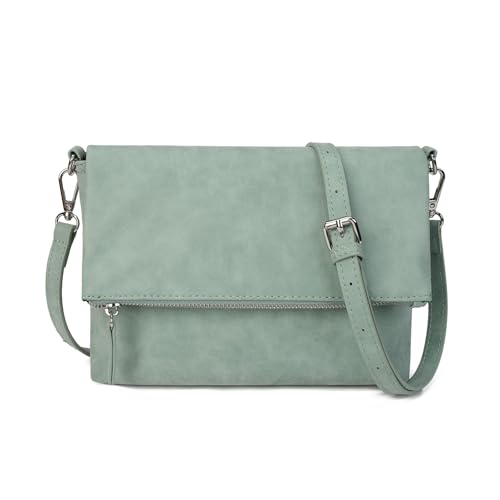 Gladdon bolso de hombro de las mujeres, bolso de hombro con cremallera, bolso crossbody, bolso de cuero pequeño