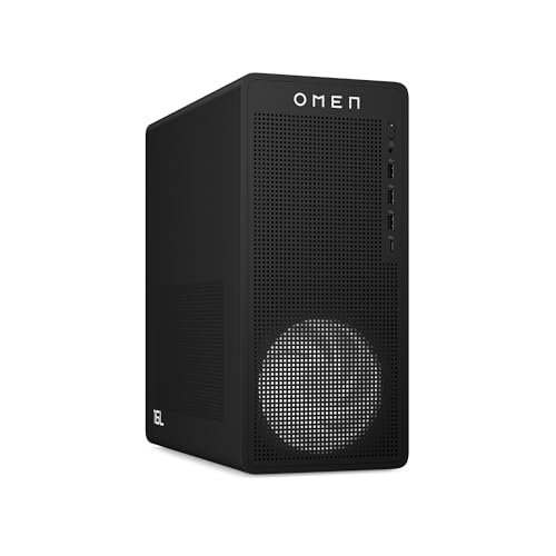 HP Computador de mesa Gaming OMEN 16L (processador Intel Core i7-14700F, 32 GB RAM, 1TB SSD, Nvidia GeForce RTX 5060 8GB, Windows 11) preto
