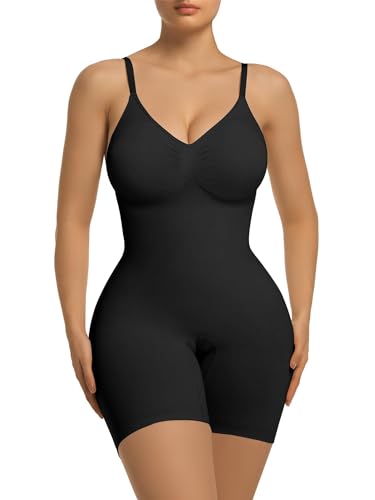 SAHPERX Body Redutor mulher invisível Shapewear emagrecimento e calças controlo de abdômen body shaper com almofadas removíveis