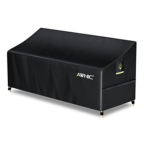 Awnic Capa para banco de jardim, pátio, impermeável, resistente aos raios UV.