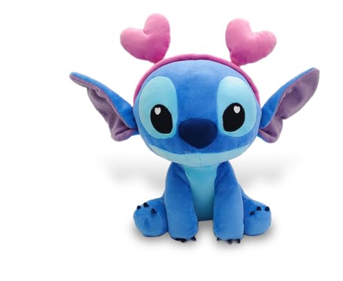 Simba Peluche Stitch Love corações 25 cm. Licença 100% da Disney original, adequada para todas as idades (6315870193)