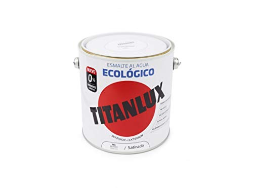 Titanlux - Esmalte água ecológico santinado, branco, 2,5 L (ref. 01T056625)