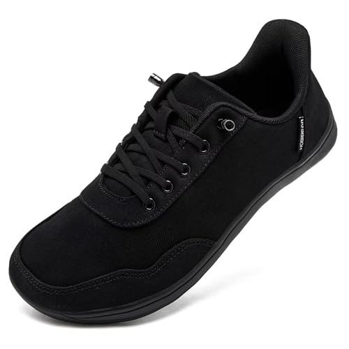 HOBIBEAR Sapatos descalços largos unissexo sem mãos para mulher e homem, sapatos descalços, minimalistas, ao ar livre, para corrida, caminhada