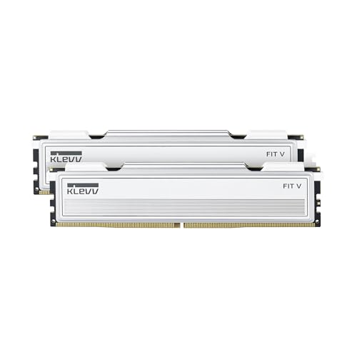 KLEVV FIT V 32 GB (2 x 16 GB) DDR5 Gaming RAM 6000 MT/s PC5-48000 Não armazenado Non-ECC 1,35 V CL30 kit de módulos de memória