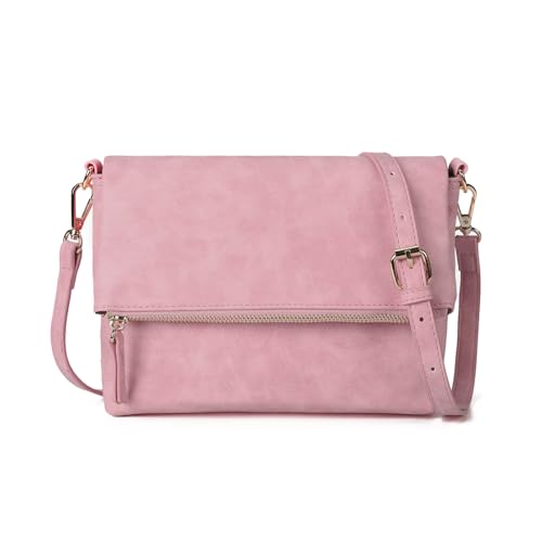 Gladdon bolso de hombro de las mujeres, bolso de hombro con cremallera, bolso crossbody, bolso de cuero pequeño