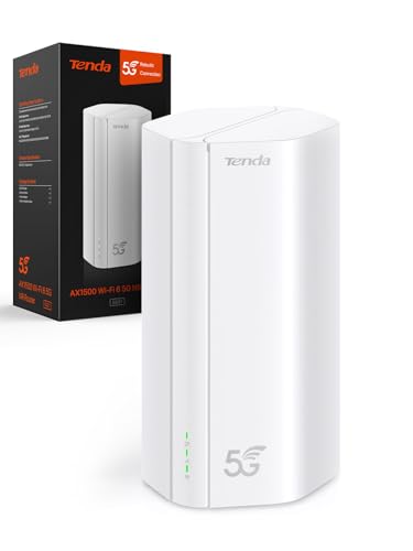Tenda 5G01 Router 5G SIM WiFi 6, 1500 Mbps, modem 5G/4G LTE com banda dupla, ranhura para cartão nano SIM, plug & play, porta Gigabit WAN/LAN, 6 antenas internas, rede Wi-Fi. +, 5G/Normal R Router |