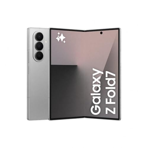 Samsung Galaxy Z Fold7 256 GB - Galaxy AI, leve e dobrável, ecrã grande, câmara 200 MP, memória 12 GB, cinzento prateado, garantia do fabricante 3 anos + 1 ano extra (versão espanhola)