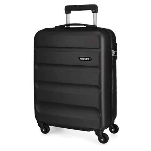 ROLL ROAD Flex Mala rígida fabricada em ABS, um material, fecho de combinação lateral 4 rodas duplas bagagem mão, prático interior com um compartimento