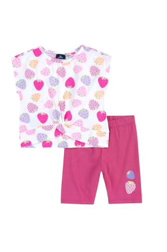 Chicco Conjunto de t-shirt e calções, de algodão, fato de treino, meninas