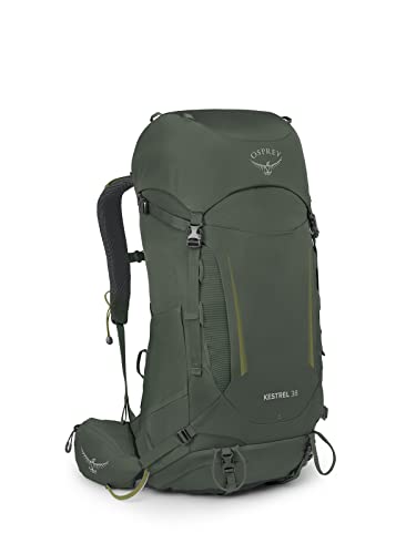 Osprey Kestrel Mochilas de caminhada para homens - design duradouro para qualquer ambiente ao ar livre - painel traseiro Airscape - capa de chuva incluída